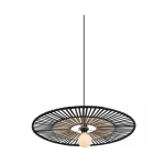 19104 PENDANT LAMP BAMBOO 1XE27 BLACK Zambelis Lights